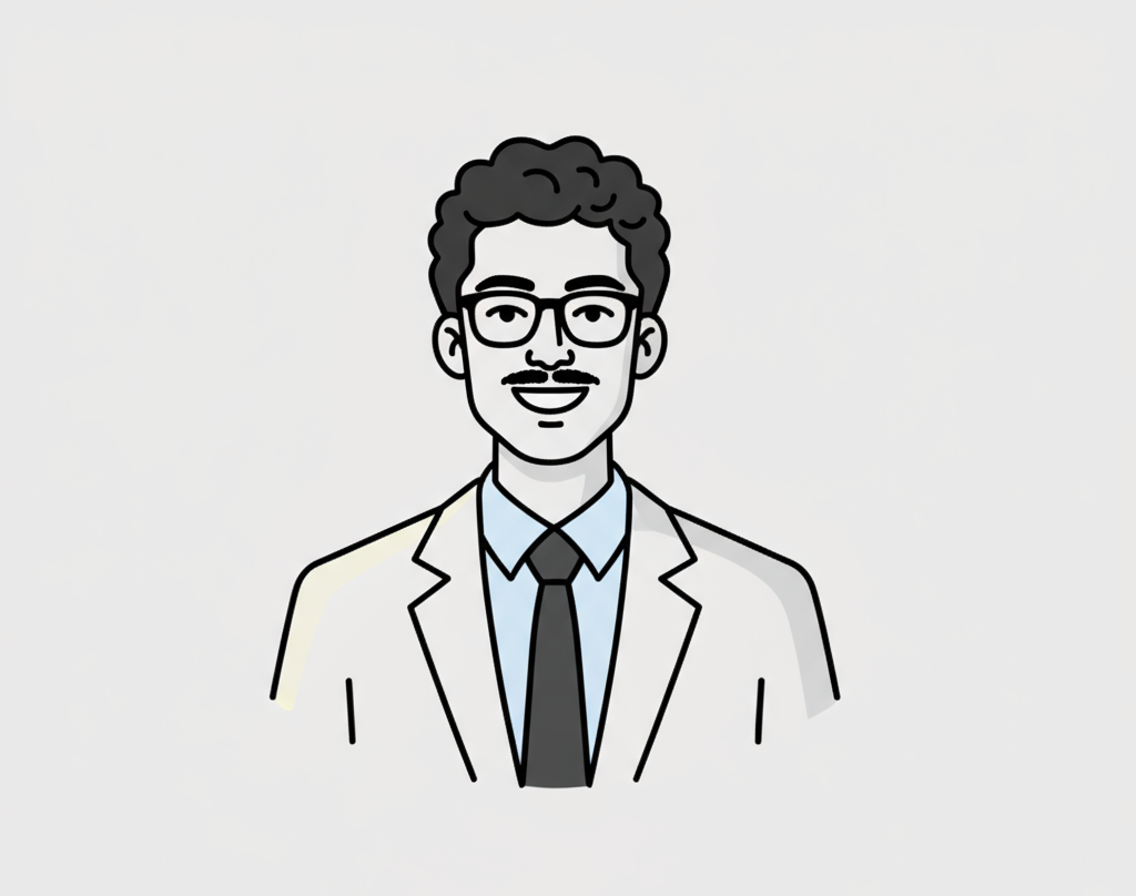 Pedro Cuellar illustrated headshot